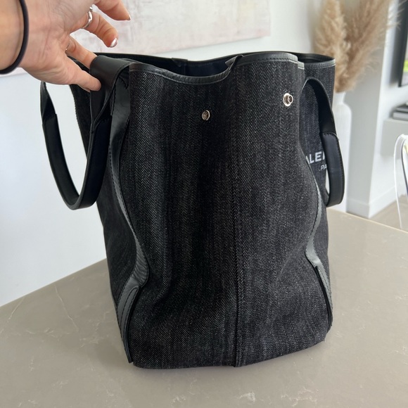 Balenciaga cabas travel tote bag - black/grey - Picture 6 of 13